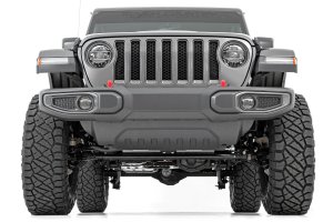 Jeep Wrangler Suspension Lift Kit - Front + Rear - Rough Country - 3.5 Inch, Adjustable Lower Control Arms, M1 Shocks - '24-'25